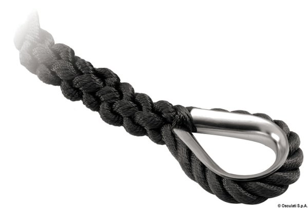 Cima ormeggio nera 14 mm x 12 m - 06.443.04